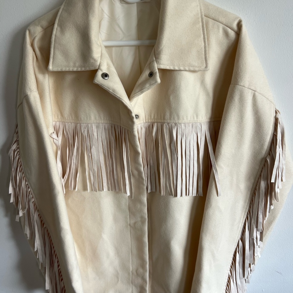 12th Tribe Cream Western Jacket